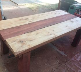 recycled timber coffee table