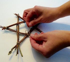 make rustic stars out of sticks