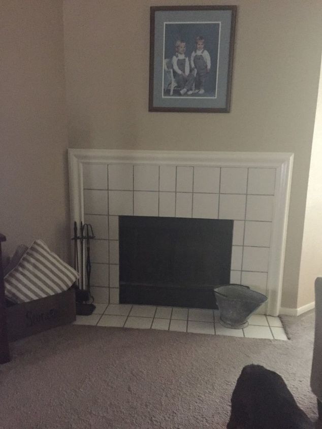 how do i fix a fireplace that is not centered on an angled wall