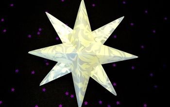 Cómo hacer un farolillo de estrella de papel en 3D