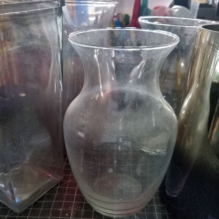 vaso com molde e vinil