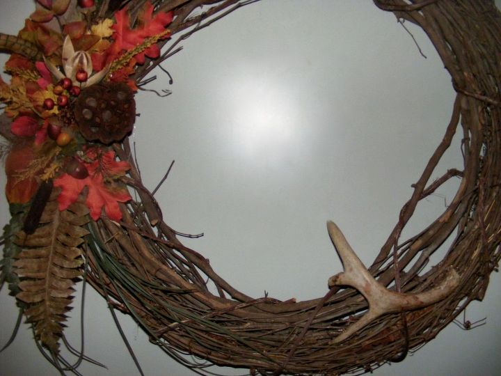 deer antler wreath for big buck night