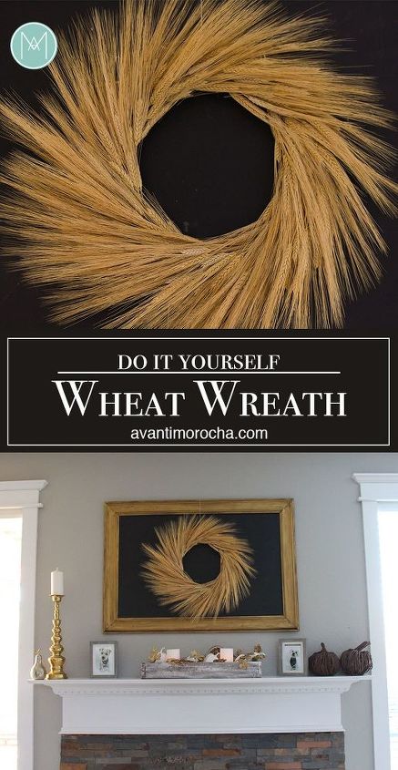 diy wheat wreath