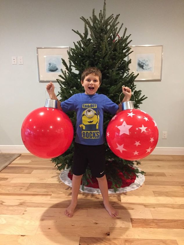 diy christmas beach ball ornaments