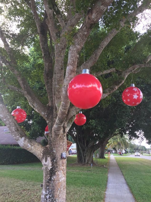 diy christmas beach ball ornaments