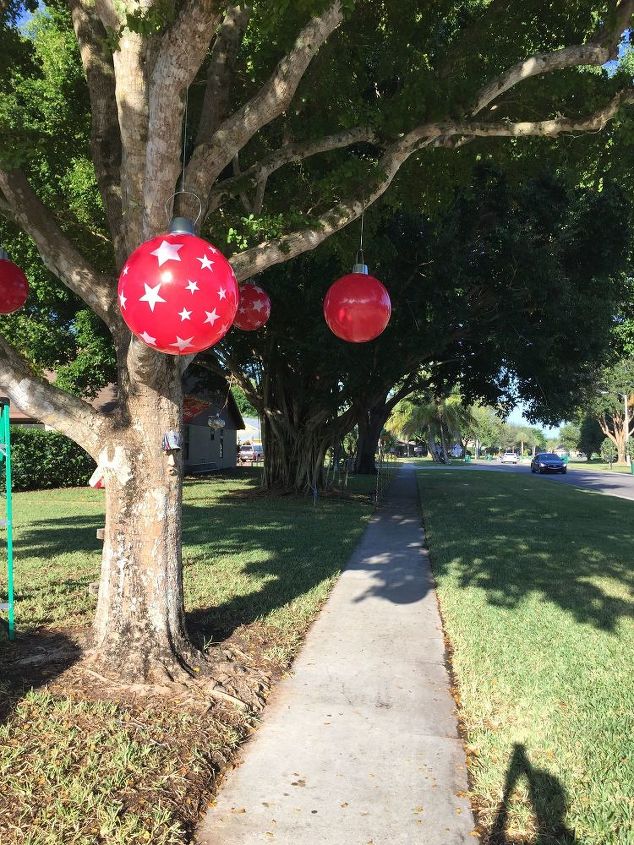 diy christmas beach ball ornaments