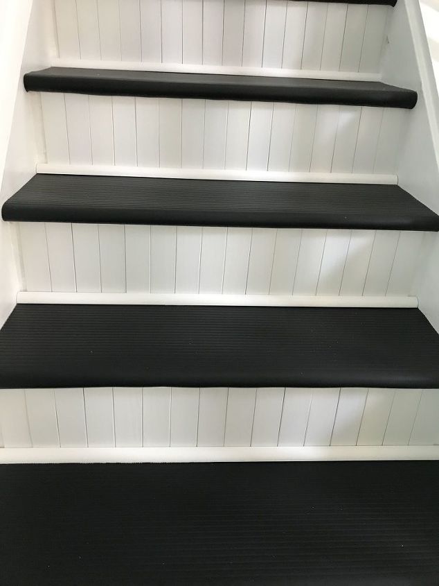 slip free stairs, Added quarter round for looks