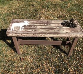 wooden bench upcycle