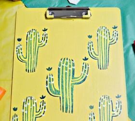 diy cactus clipboard