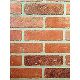DPI™ Earth Stones 4' x 8' Gaslight II Red Brick Hardboard Wall Panel