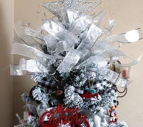 diy a simple poofy ribbon christmas tree topper with big impact