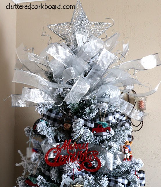 diy a simple poofy ribbon christmas tree topper with big impact