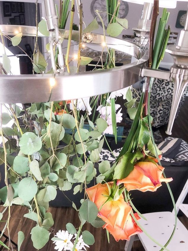 hanging flower arrangement