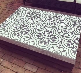 diy outdoor pallet tile coffee table