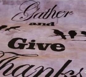 hand painted thanksgiving banner