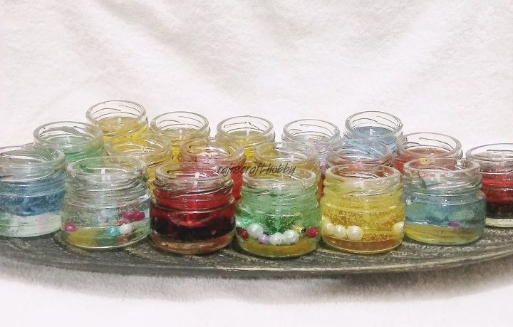 diy colored gel candles