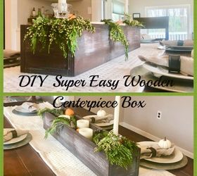 Caja para centros de mesa de madera súper fácil de hacer