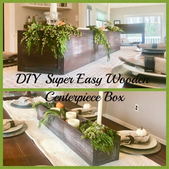 diy super easy wooden centerpiece box