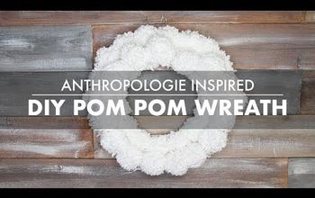 DIY Anthropologie Inspired Pom Pom Wreath