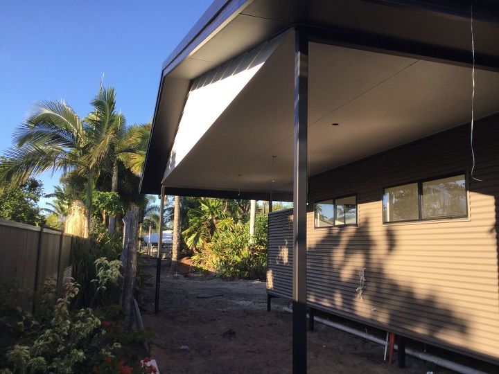 how can we block the sun on west side of carport from heating up the r