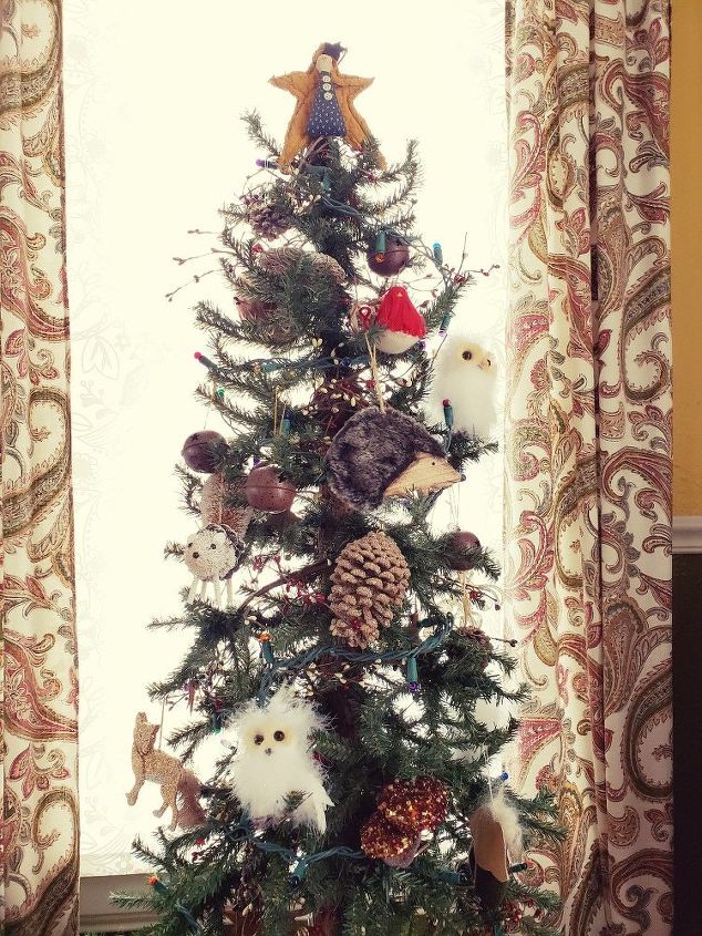 a rustic barrel christmas tree