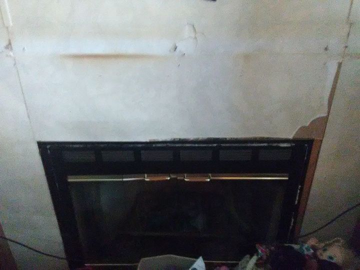 how can i redo my ugly mobile home fireplace