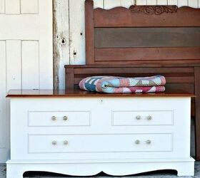 new modern look for outdated cedar chest
