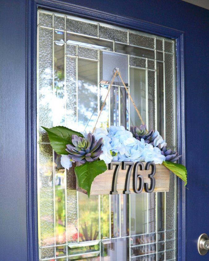 s adorable address plaques to dress up your doors, Spring by your door