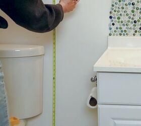 s bathroom renovation under 1k, Step 4 Measure