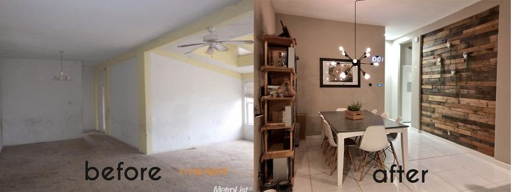 s update your dining room on a budget, Before After what an upgrade