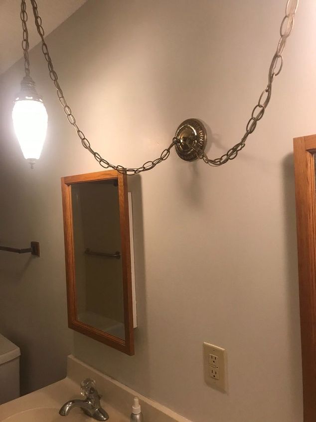 how can i update this 80s swag bathroom light