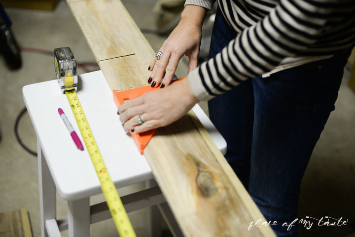s update your dining room on a budget, Step 2 Measure and cut wood to size