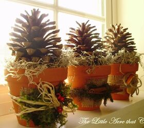 ¡Árboles de conos de pino de bricolaje para la decoración de invierno!
