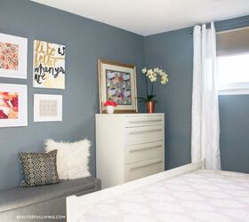 dreamy ombr wall tutorial, View from the bed