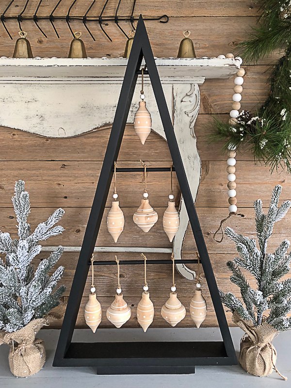 rbol de navidad diy hecho con madera de desecho