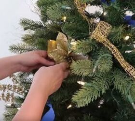 dollar store christmas tree decorating