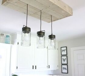 how to add farmhouse cabinet trim, Step 4 Attach the light box to the ceiling