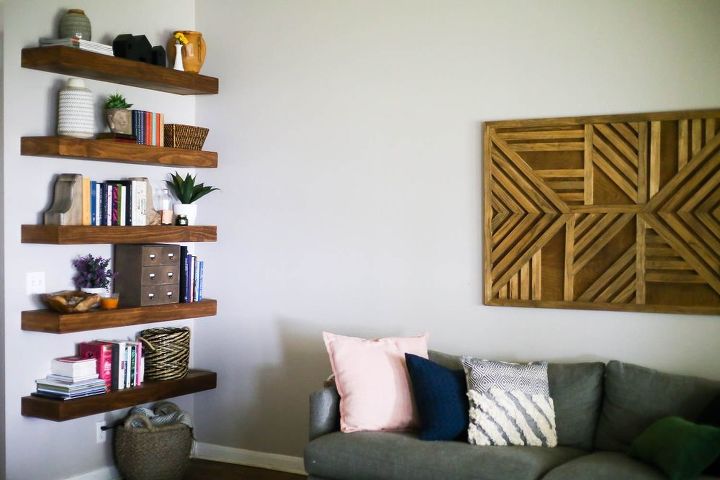 diy floating shelves