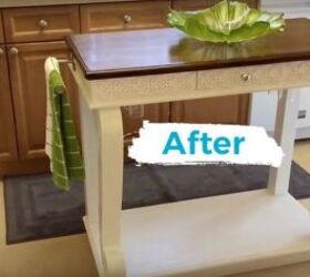how to add farmhouse cabinet trim, Step 4 Add furniture finishes