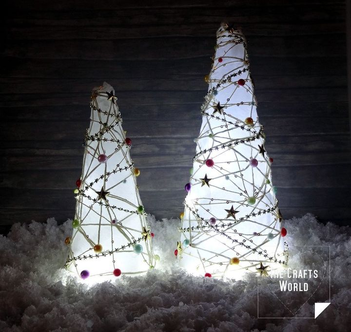 s 19 diy christmas decor ideas that ll rock your holiday, Homemade Christmas lamps