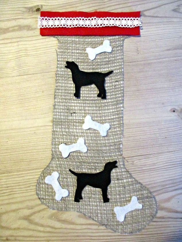 how to make a christmas stocking for your dog