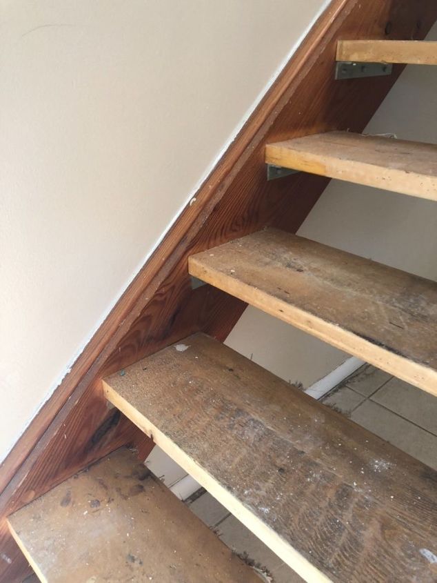 how to refinish floating wood stairs