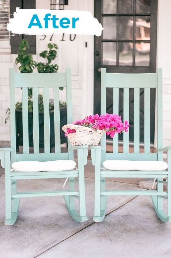 diy outdoor front porch rocking chair makeover