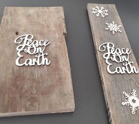 quick and easy rustic holiday sign
