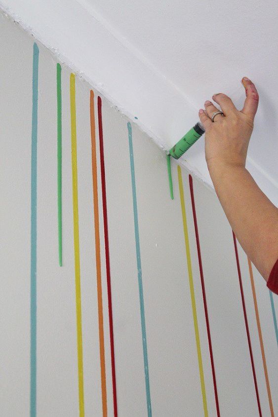 edicin del cambio de habitacin de los nios, Pintura para habitaciones DIY Pared con gotas