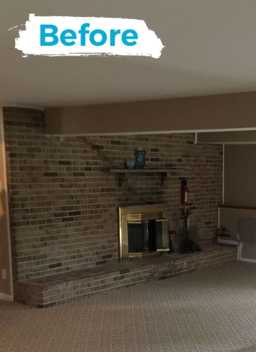 Diy Brick Fireplace Transformation Hometalk