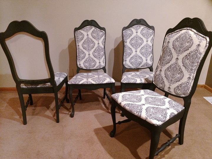 cadeiras de jantar velhas e feias a novas e elegantes