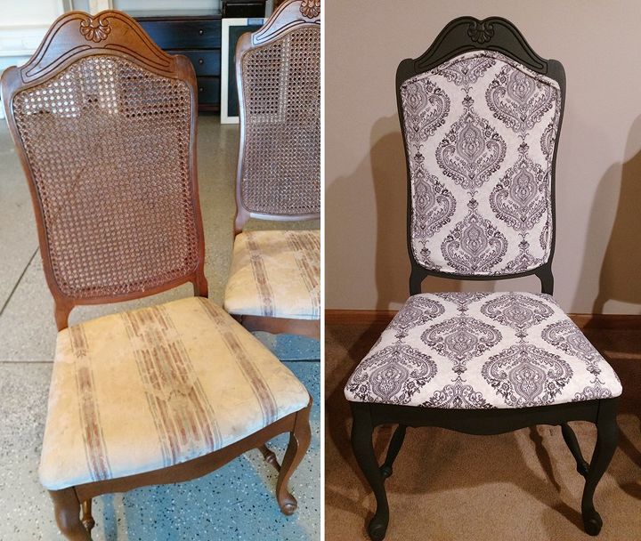 old ugly to new chic dining chairs