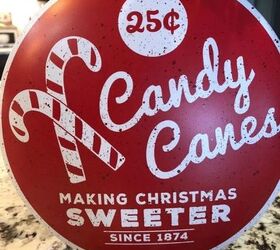 make a candy cane christmas swag