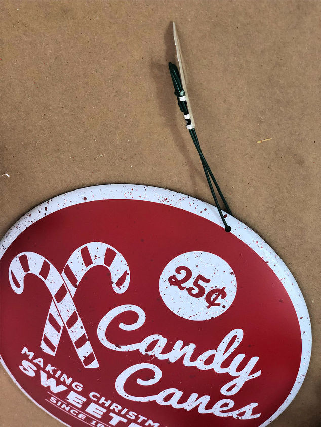 make a candy cane christmas swag